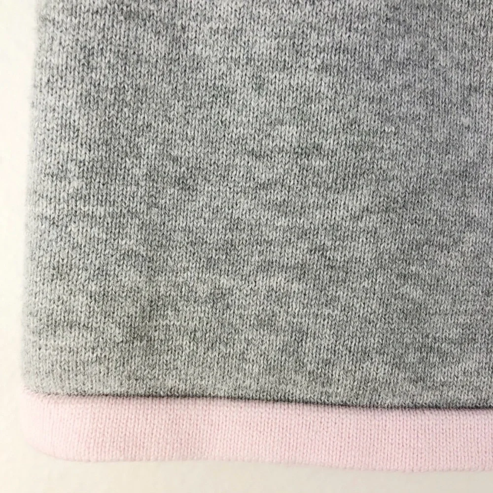 Gymboree Butterfly Sweater Dress Gray Pink Size 12-18 Months